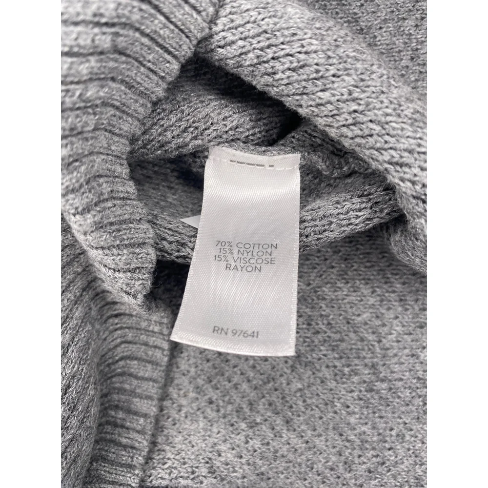 J Jill‎ Gray Geometric Sweater Size Large